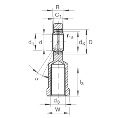 US GIR60-DO-2RS,  DIN ISO 12 240-4 ˜ʣݼySoɂȴܷ