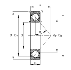 ǽ|S 7210-B-2RS-TVP, (j) DIN 628-1 (bio)(zhn)Ҫߴ磬|  = 40ɂ(c)ܷ