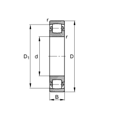 ΝLS 20222-MB,  DIN 635-1 ˜ʵҪߴ