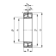 {ĝLS 23234-E1-K-TVPB,  DIN 635-2 ˜ʵҪߴ, FףF 1:12