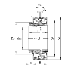 {ĝLS 22352-K-MB + H2352X,  DIN 635-2 ˜ʵҪߴ, F׺;o