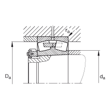 {ĝLS 24076-B-K30-MB,  DIN 635-2 ˜ʵҪߴ, FF 1:30
